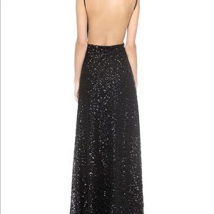 Backless sequin gown